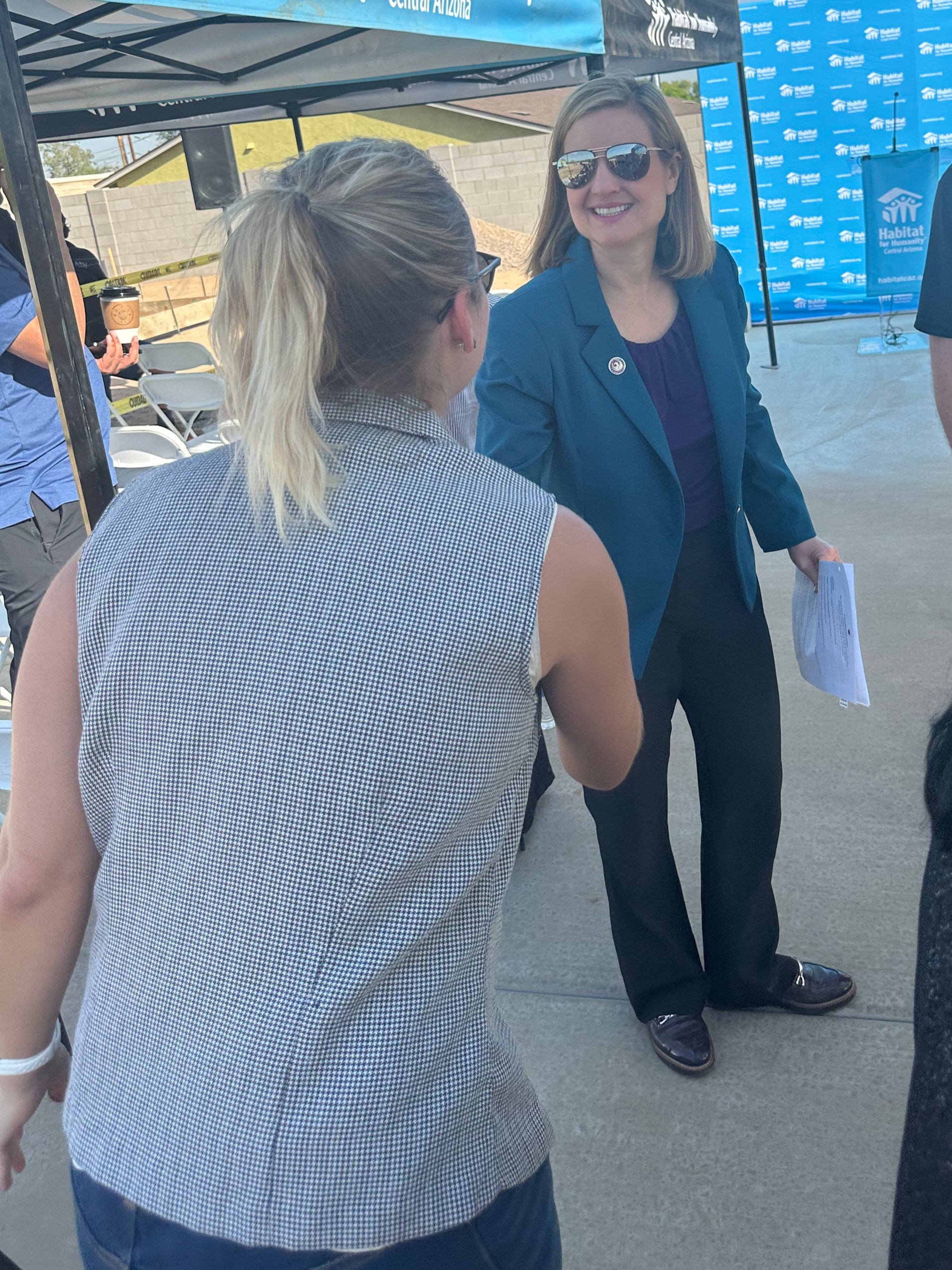 Mary with Phoenix Mayor Kate Gallego
